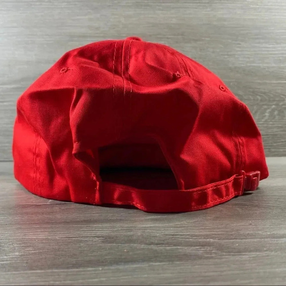 Vintage AJAX Captain StrapBack Hat NWOT Red/Gray - Picture 2 of 5